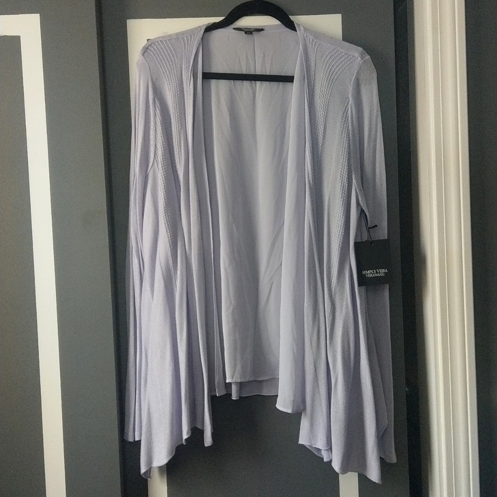 Simply Vera Vera Wang Chiffon Flyaway Cardigan